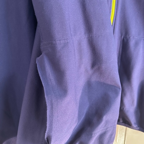 Nike Dri Fit Athletic Zip Up Jacket Purple & Neon Yellow Size Large - Picture 10 of 16
